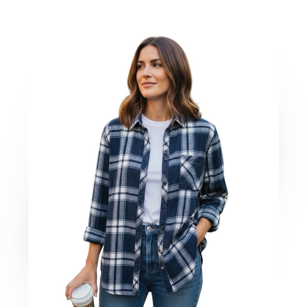 Rails long sleeve plaid shirt. Size medium